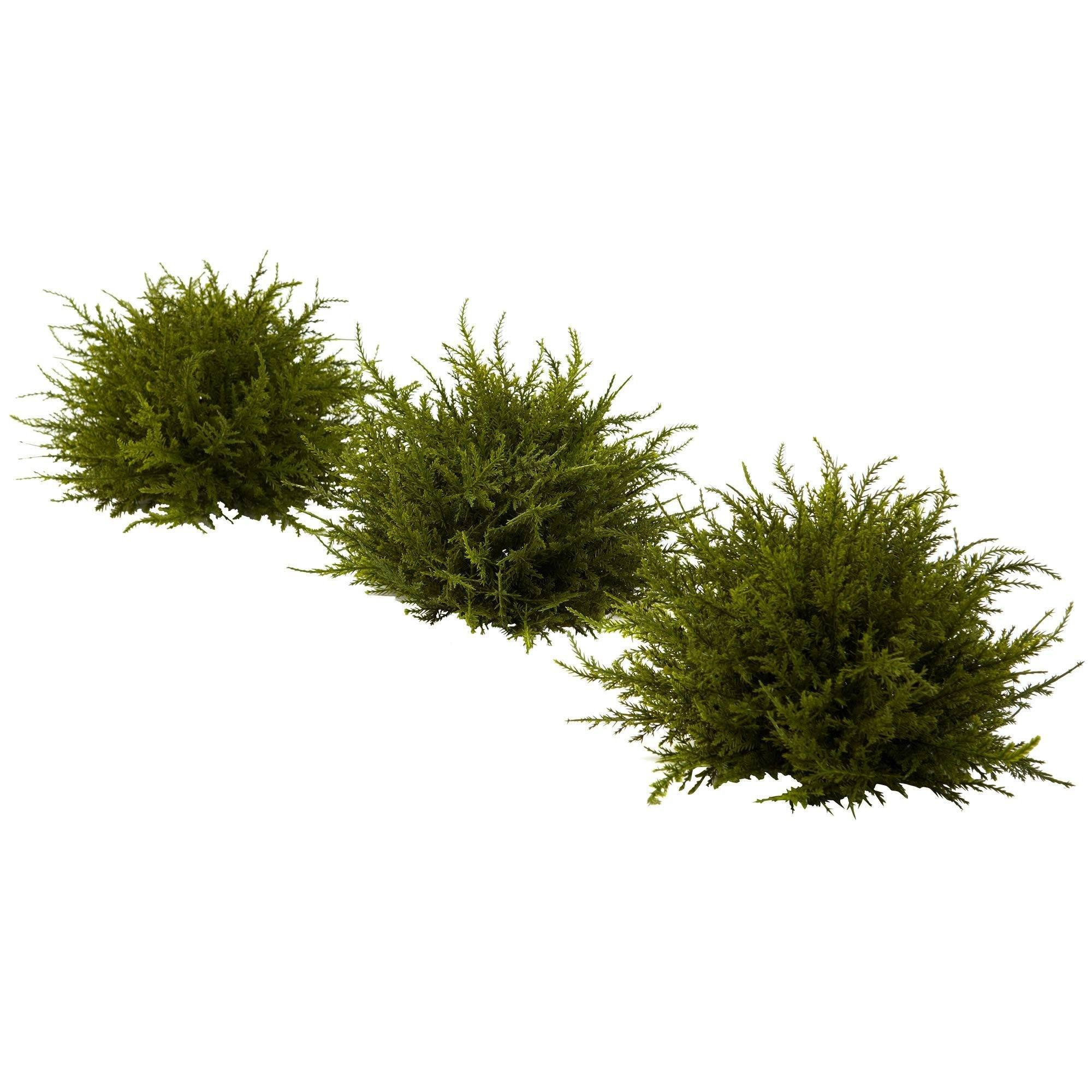 7.5” Cedar Balls (Set of 3) | Nearly Natural | Nearly Natural