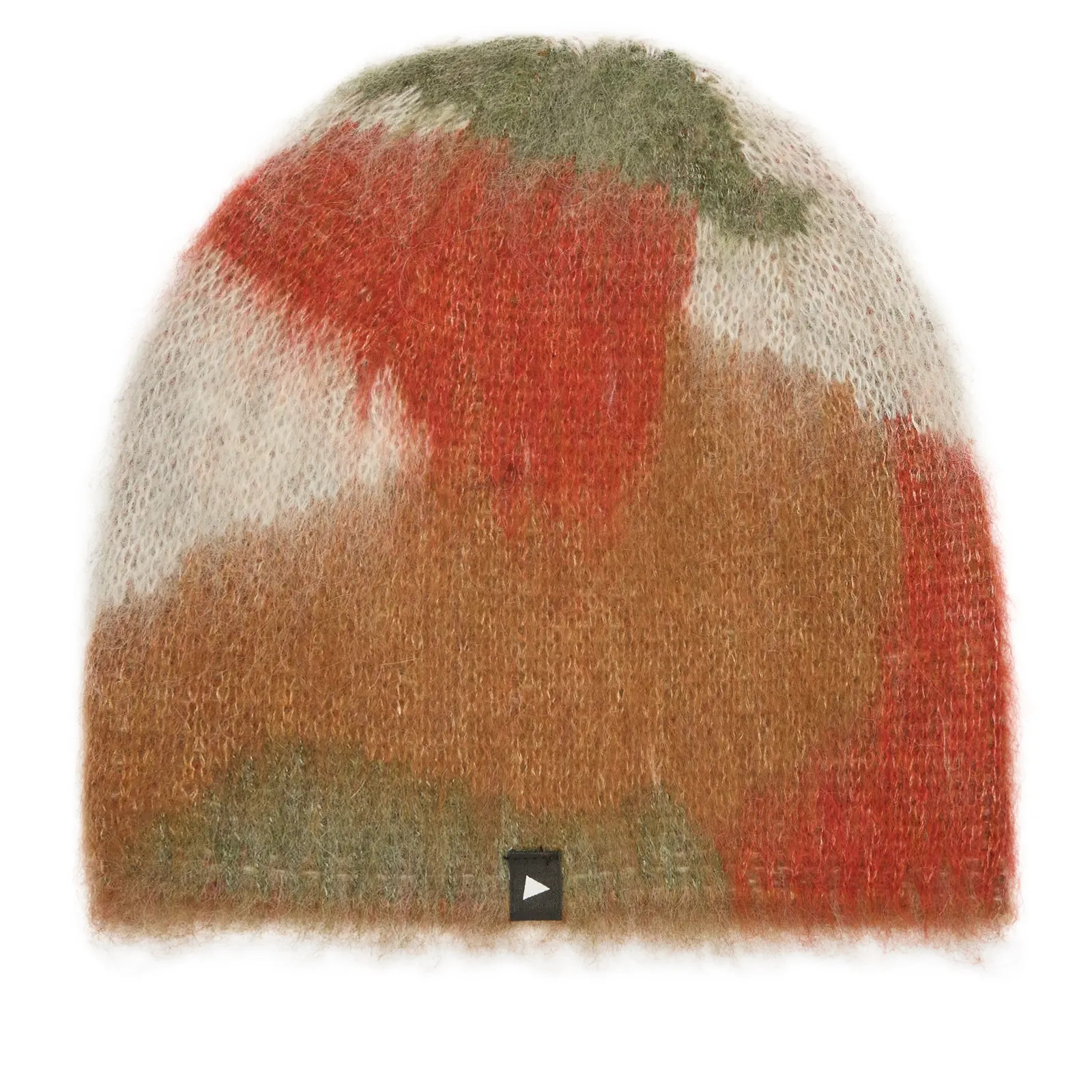 and wander Mixed Colour Shaggy Knit Beanie | END. Clothing