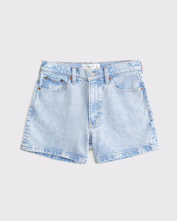 High Rise 4" Mom Short | Abercrombie & Fitch (US)