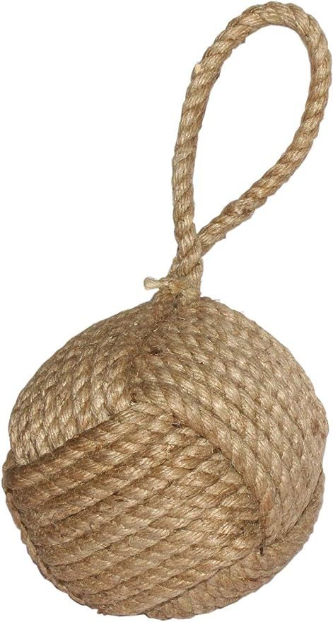 Marseille Monkey Knot Jute Rope Door Stopper (4 lbs) - Jute | Amazon (US)