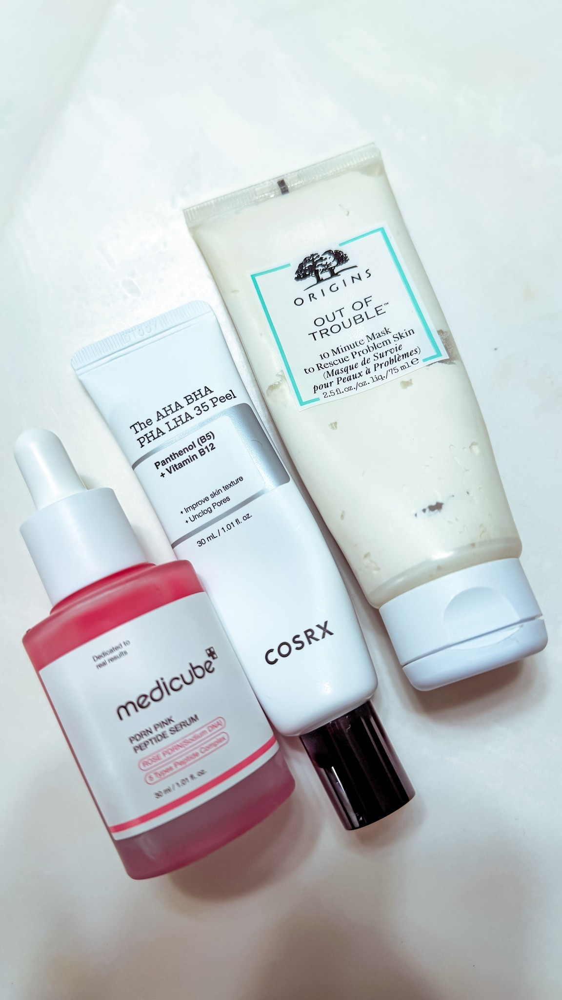 My acne prone skin holy grail 🙌🏽

Whenever I sense a break out, I immediately reach for my Out of Trouble. The zinc zaps the oil out of my skin. Corsx Weekly Peel has been a game changer for my super sensitive skin. And my hyperpigmentation is actually fading with Medicube’s Serum! 

Before & after pics posted in my latest vlog. 


#LTKselfcare #LTKmorningroutine #LTKBeauty