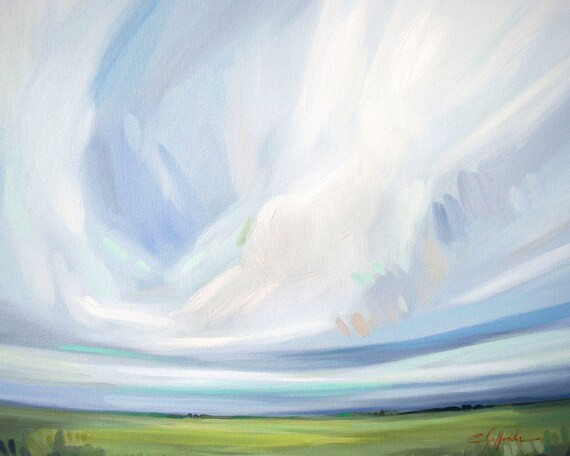 Place of Calm Fine Art Print of a Landscape Painting by Emily | Etsy | Etsy (US)