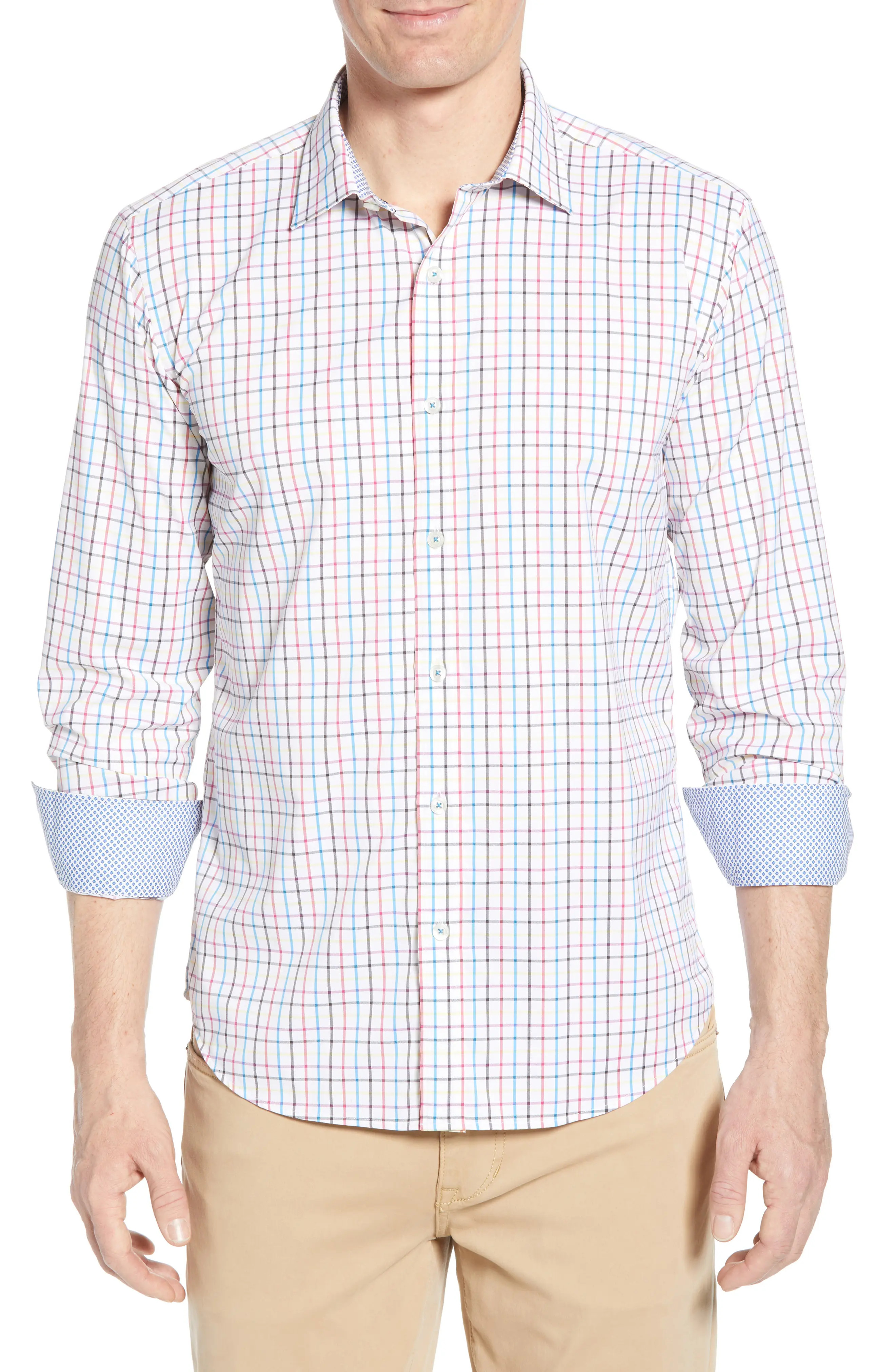 Bugatchi Shaped Fit Sport Shirt at Nordstrom Rack | Nordstrom Rack