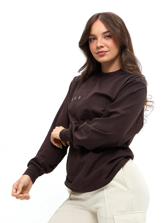 Gradient Long Sleeve Tee - Cold Brew | Buffbunny