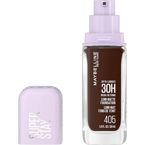 Maybelline Super Stay Lumi-Matte Foundation, Lightweight and Buildable Full Coverage Foundation Makeup For Up To 30HR Wear, 405, 1 Count | Amazon (US)