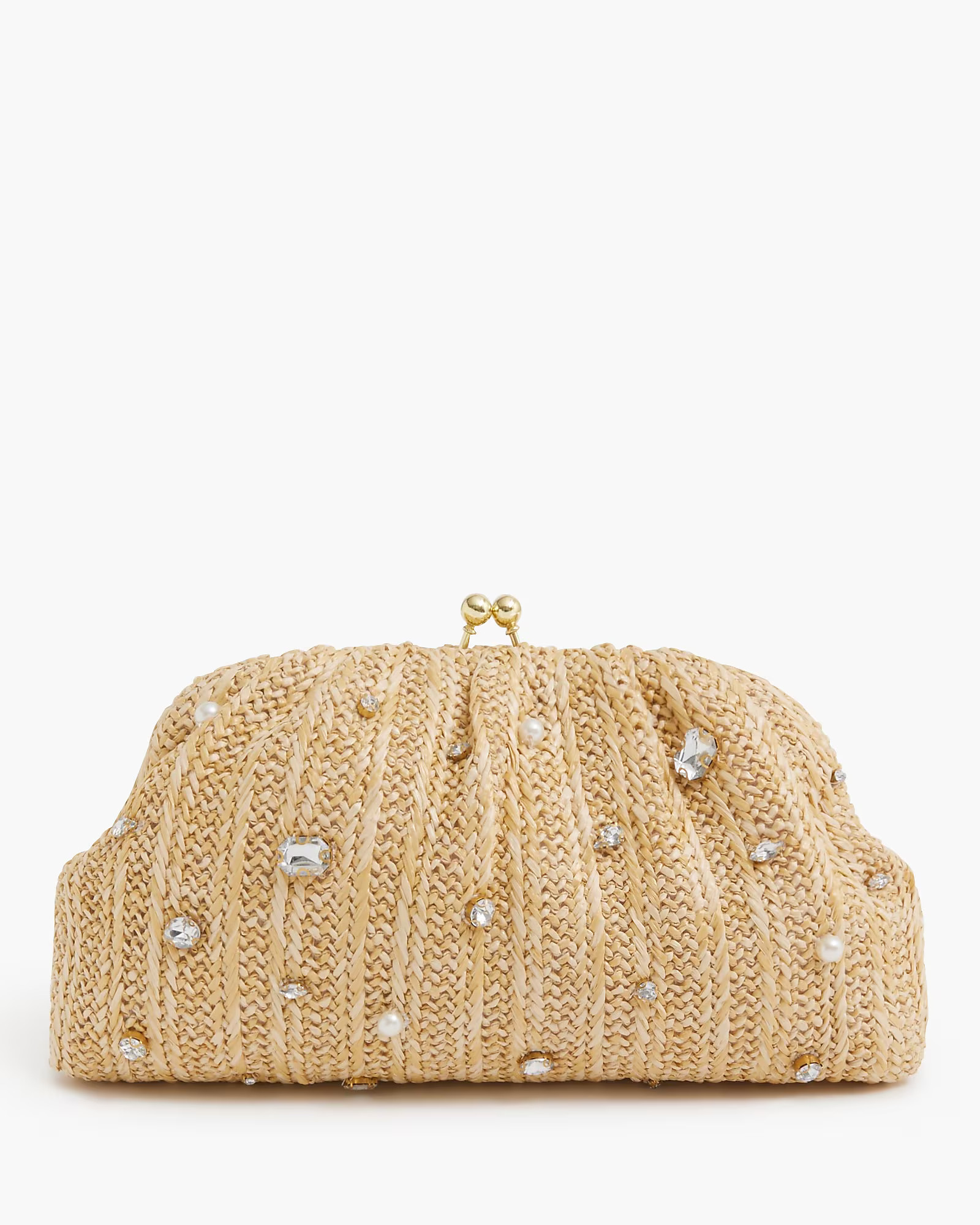 Jeweled woven clutch | J.Crew Factory