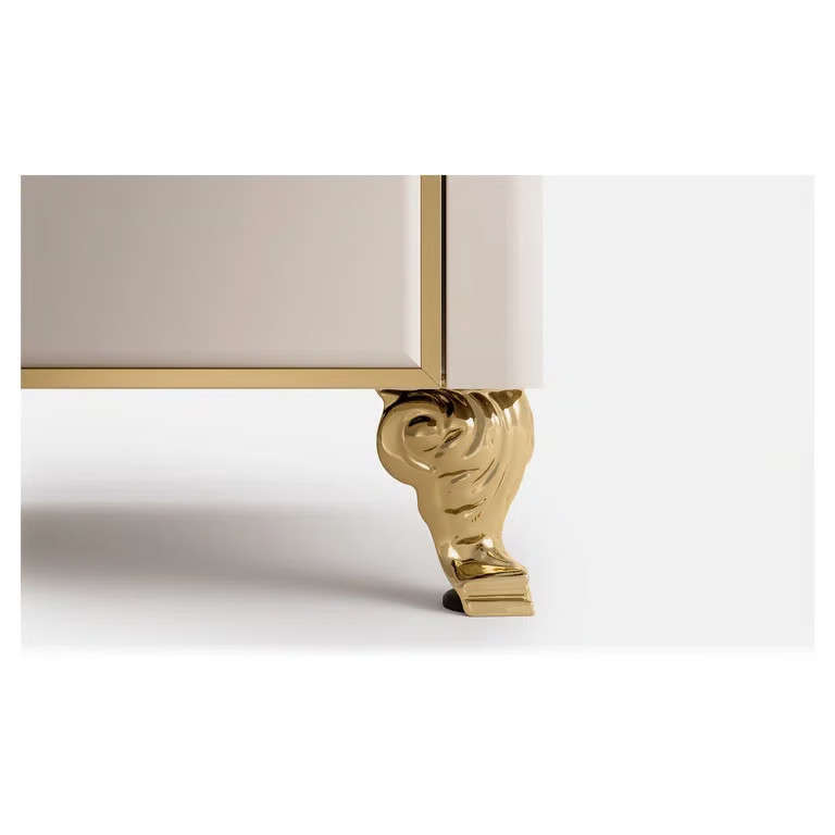 Range Burnt Scroll Foot (Brass) | Wayfair North America
