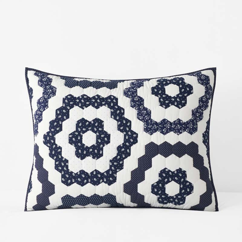 Gwenivere Quilted Sham - Ivory, Standard | The Company Store