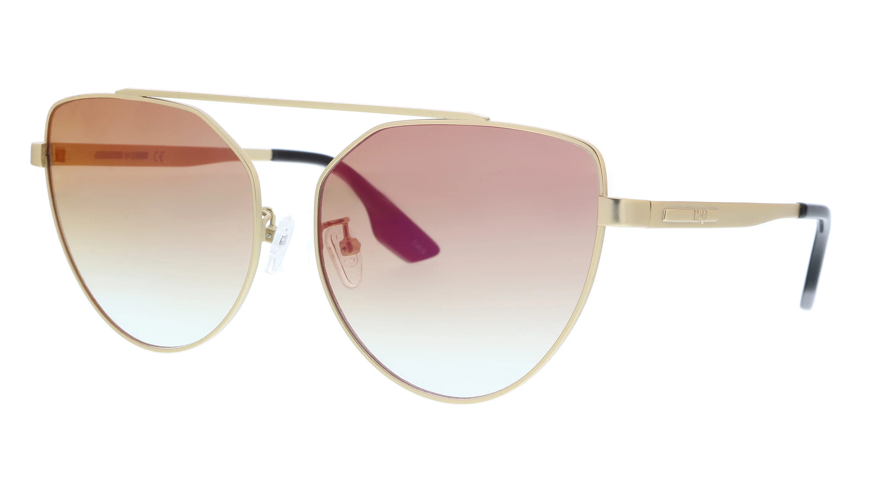 McQ MQ0075S-003 Gold Cateye Sunglasses for womens - Walmart.com | Walmart (US)