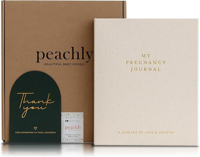 Peachly Pregnancy Journal - Linen Pregnancy Book to Capture Every Milestone - Pregnancy Must Have... | Amazon (US)