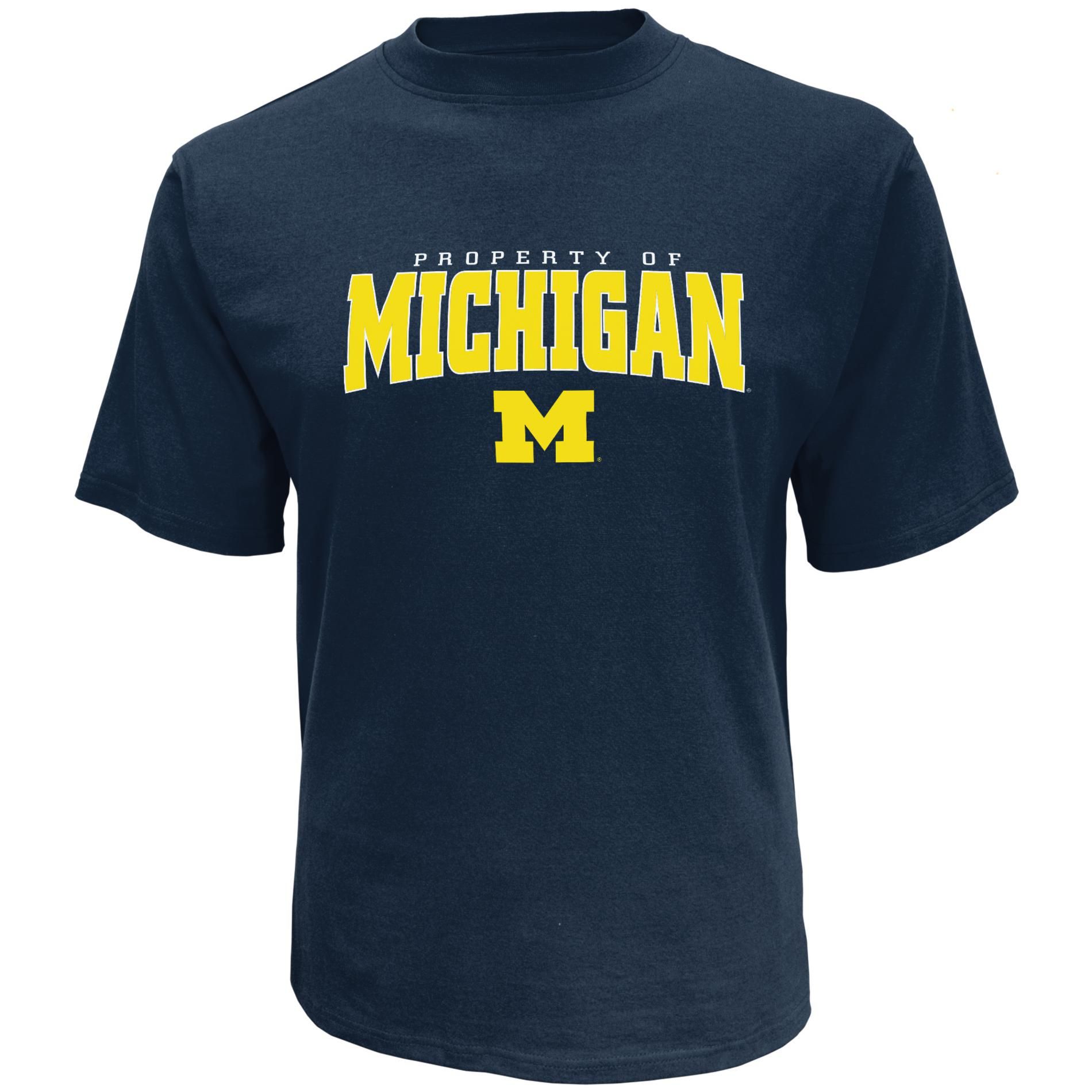 NCAA Men's T-Shirt - University of Michigan Wolverines, Size: XL, Blue, 7AMCA15KMFF16TCAP | Kmart