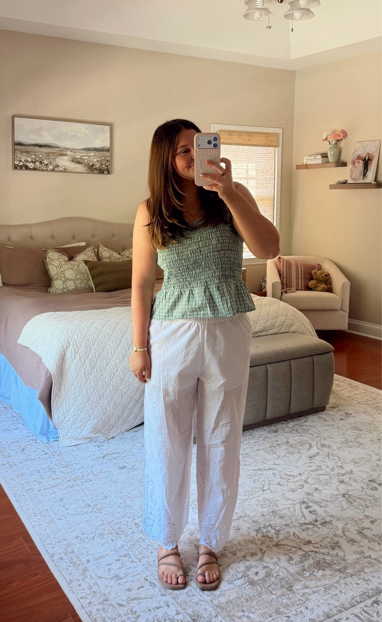 summer outfit! 

large in top, medium pants