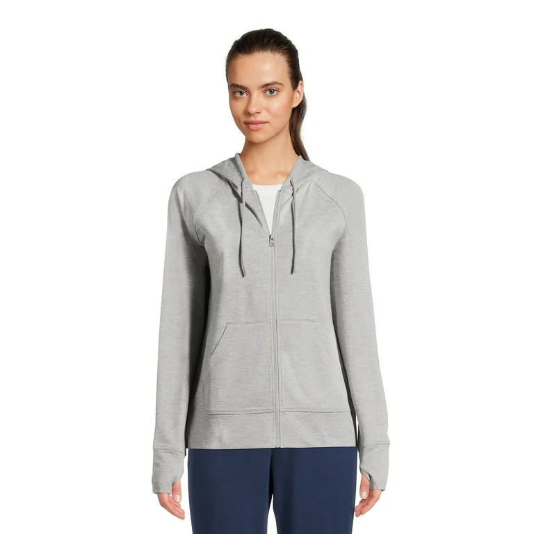Athletic Works Women’s and Women's Plus ButterCore Lightweight Zip-Up Hoodie, Sizes XS-4X - Wal... | Walmart (US)