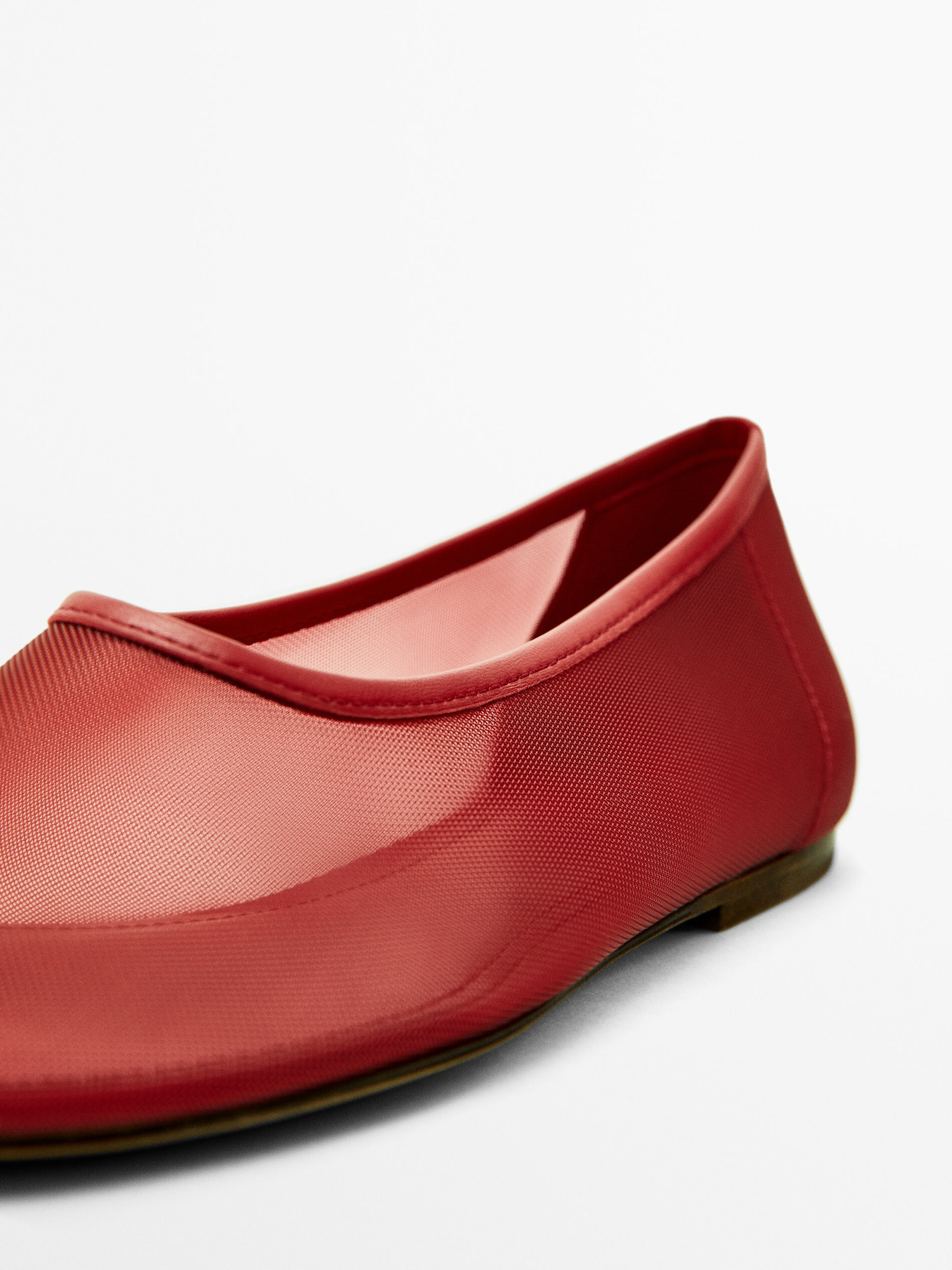 Mesh ballet flats | Massimo Dutti US