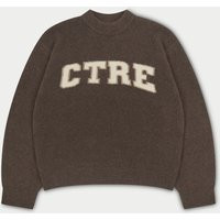Ctre Knitted Sweatshirt - Brown | The Couture Club