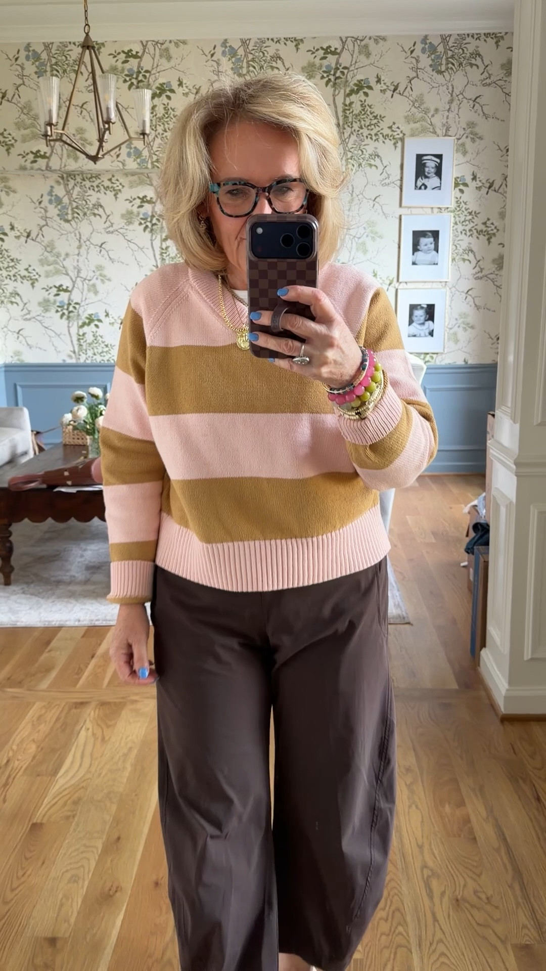 Sweater size medium 
Pants 10 petite I did size up for just a looser fit around my tummy 20% off this weekend! 
Sneakers tts 
20% off my Allie & Bess jewelry code NANETTE20

#LTKPetite #LTKootd #LTKOver40