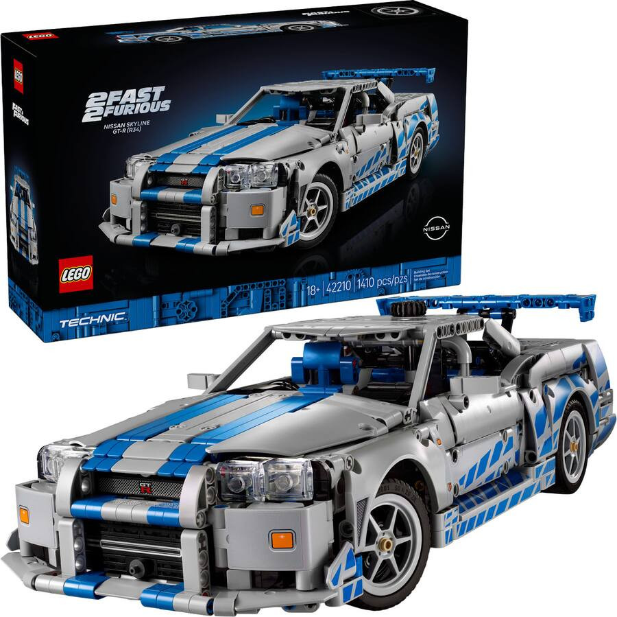 LEGO - Technic 2 Fast 2 Furious Nissan Skyline GT-R (R34) Car 42210 | Best Buy U.S.