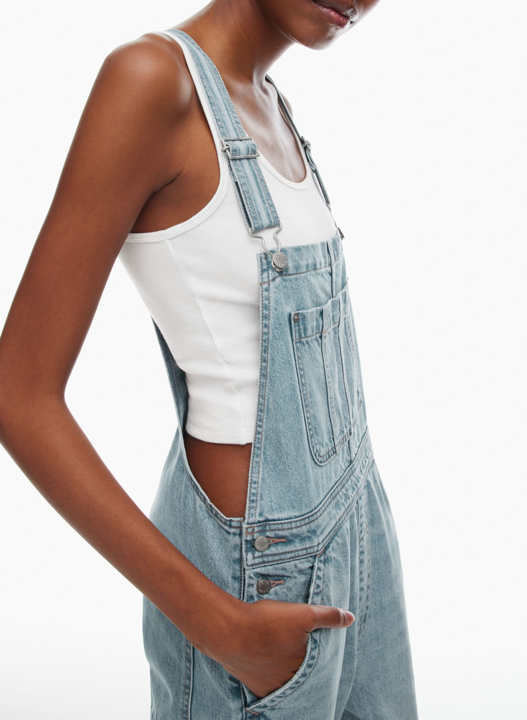 THE '90S VINTAGE BAGGY OVERALLS | Aritzia