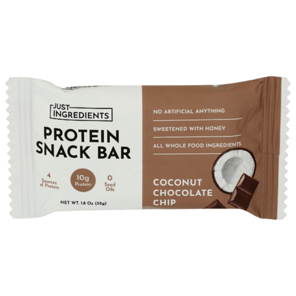 Just Ingredients Coconut Chocolate Chip Protein Snack Bar | Instacart