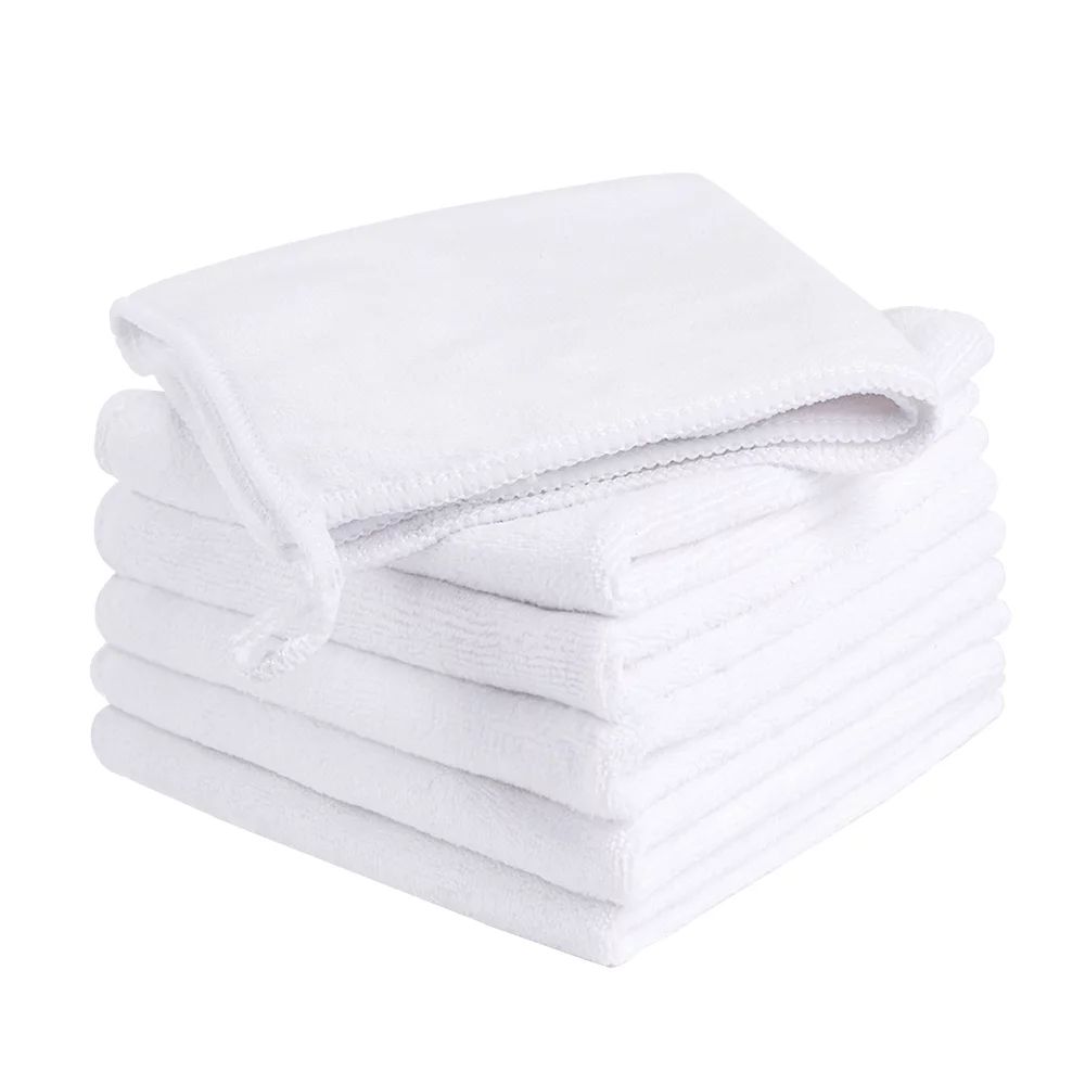 Super Soft Face Towel Set 6 Pack,Spa Home Cleaning Towel,Microfiber Washcloth Multi-Purpose,White... | Walmart (US)