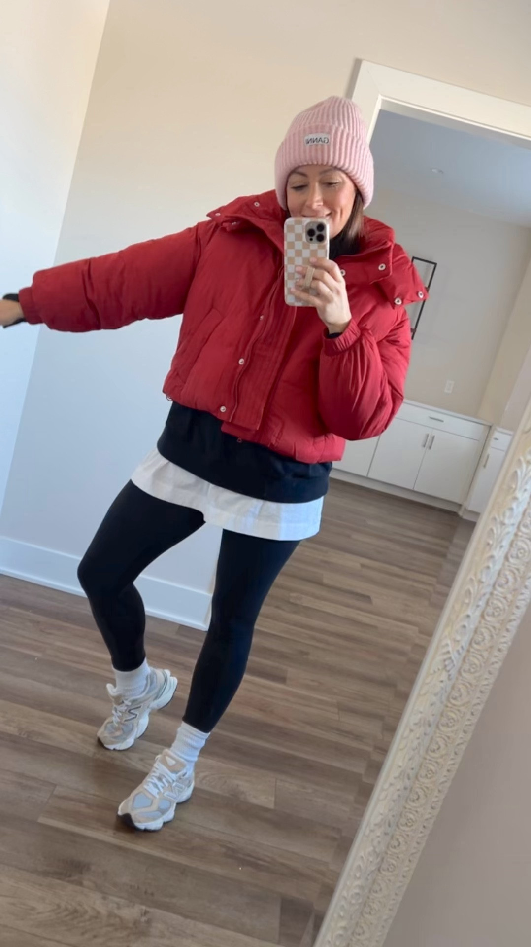 • small jacket 
• large sweatshirt 
• medium tee
• size 6 leggings 
• sneakers true to size 

#LTKStyleTip #LTKWatchNow #LTKFindsUnder50