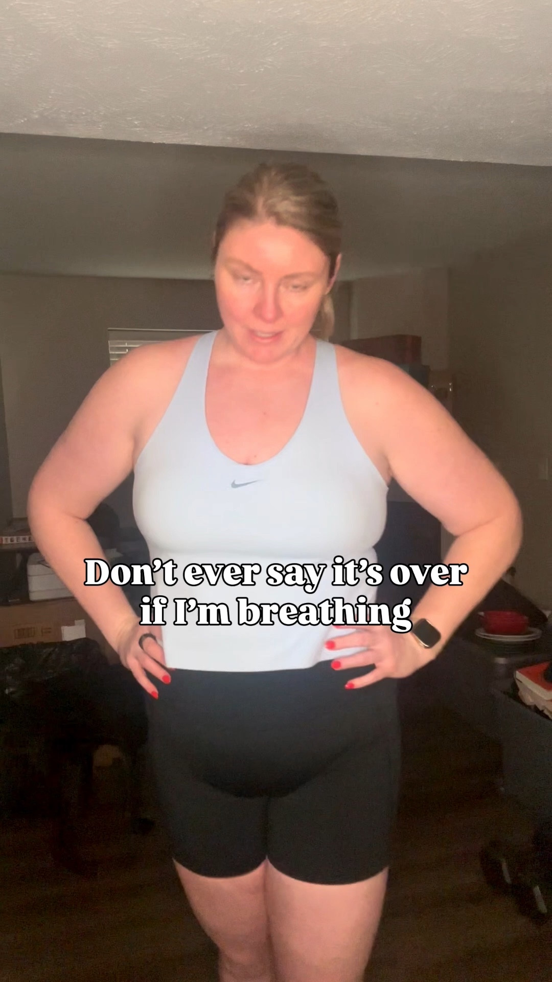 Workout with me, in my Nike gear! I’m especially obsessed with this blue sports tank, it’s everything! 

If you want a tighter fit in the tank, I definitely recommend sizing down, I’m in an XXL and it’s loose around my mid section. 

athletic wear, fitness fit

#LTKActive #LTKPlusSize #LTKMidsize