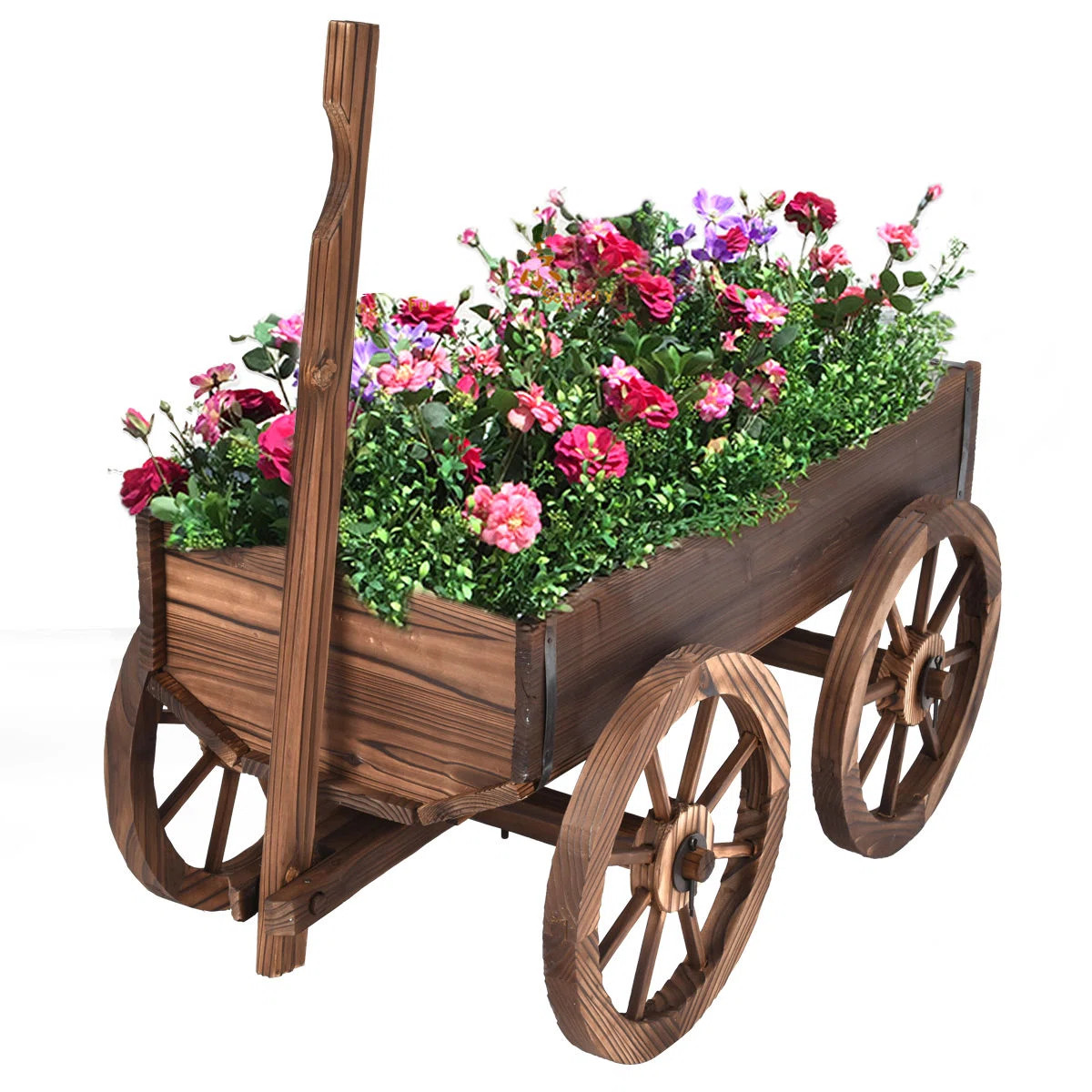 Akhavi Wood Wheelbarrow Planter | Wayfair North America