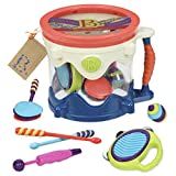 B. toys – Drumroll Please – 7 Musical Instruments Toy Drum Kit for Kids 18 months + (7-Pcs) | Amazon (US)