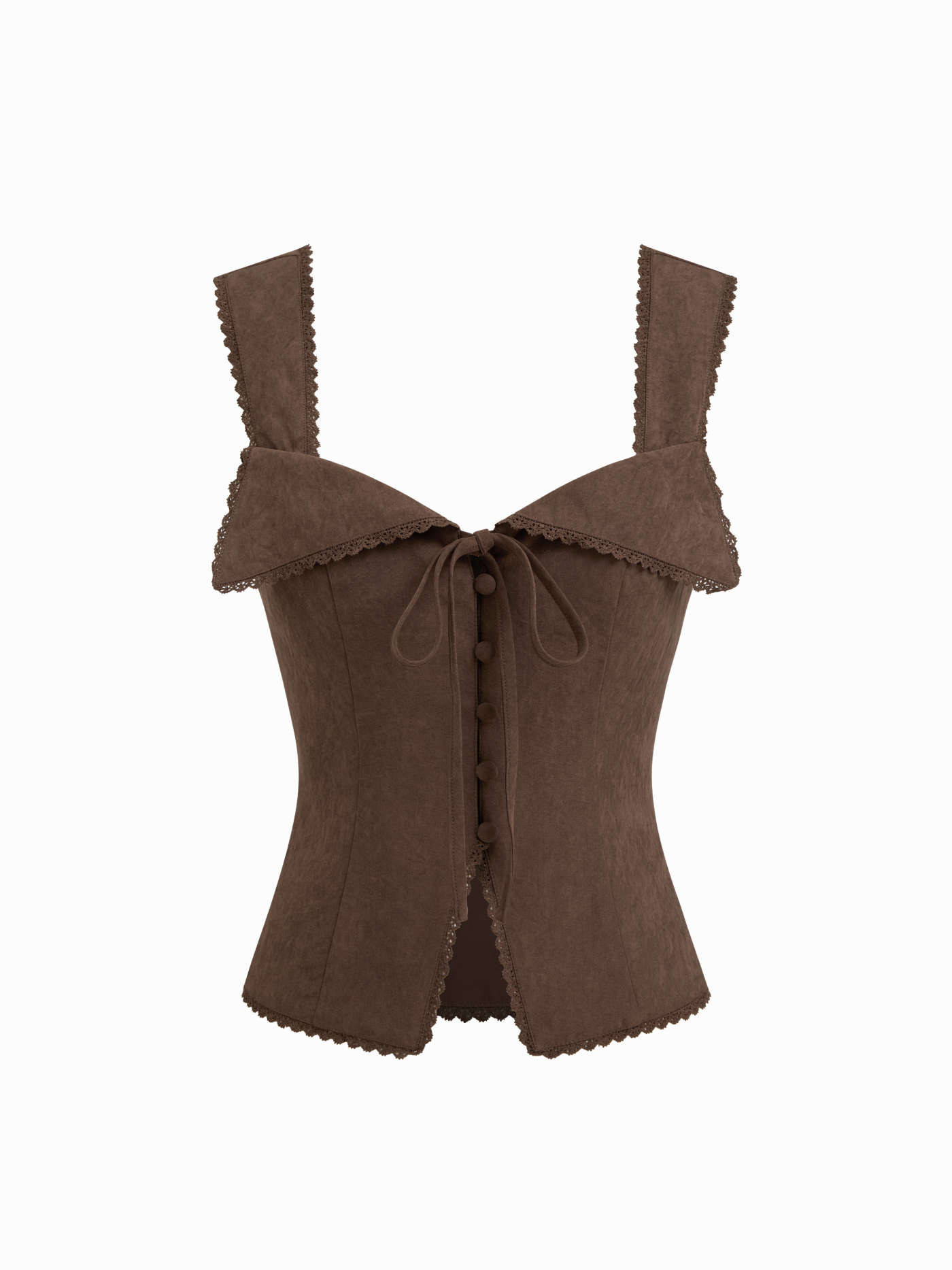 Sweetheart Lace Tie Back Tank Top | Cider