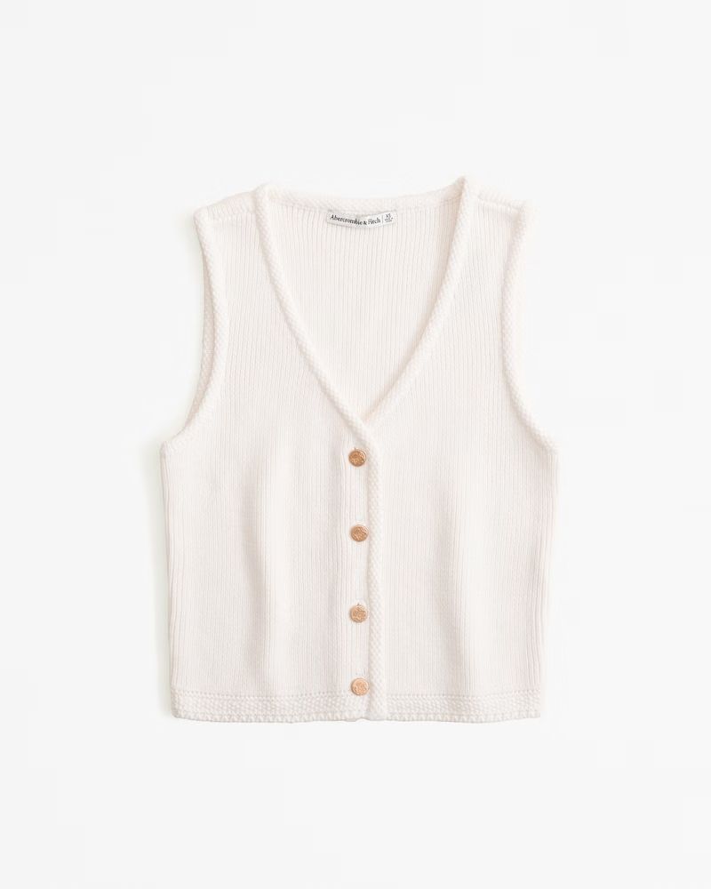 Button-Up Sweater Vest | Abercrombie & Fitch (US)