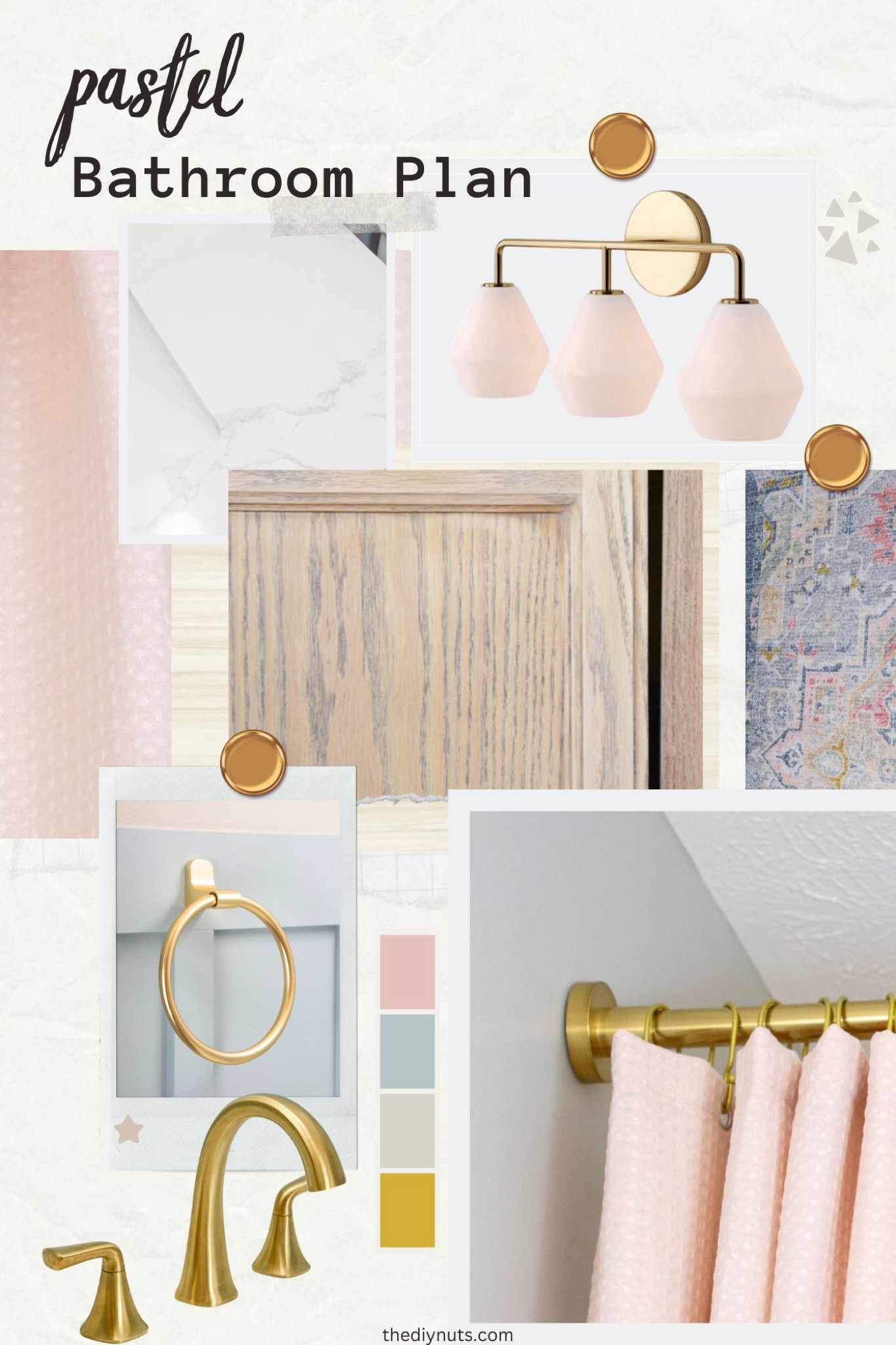 Bathroom decor and decorating with pink and gold. 

#LTKHome #LTKSaleAlert