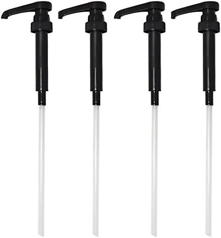 Torani and DaVinci BLACK Syrup Pumps, Fits 25.4 Oz/750Ml Bottles (Pack of 4) | Amazon (US)