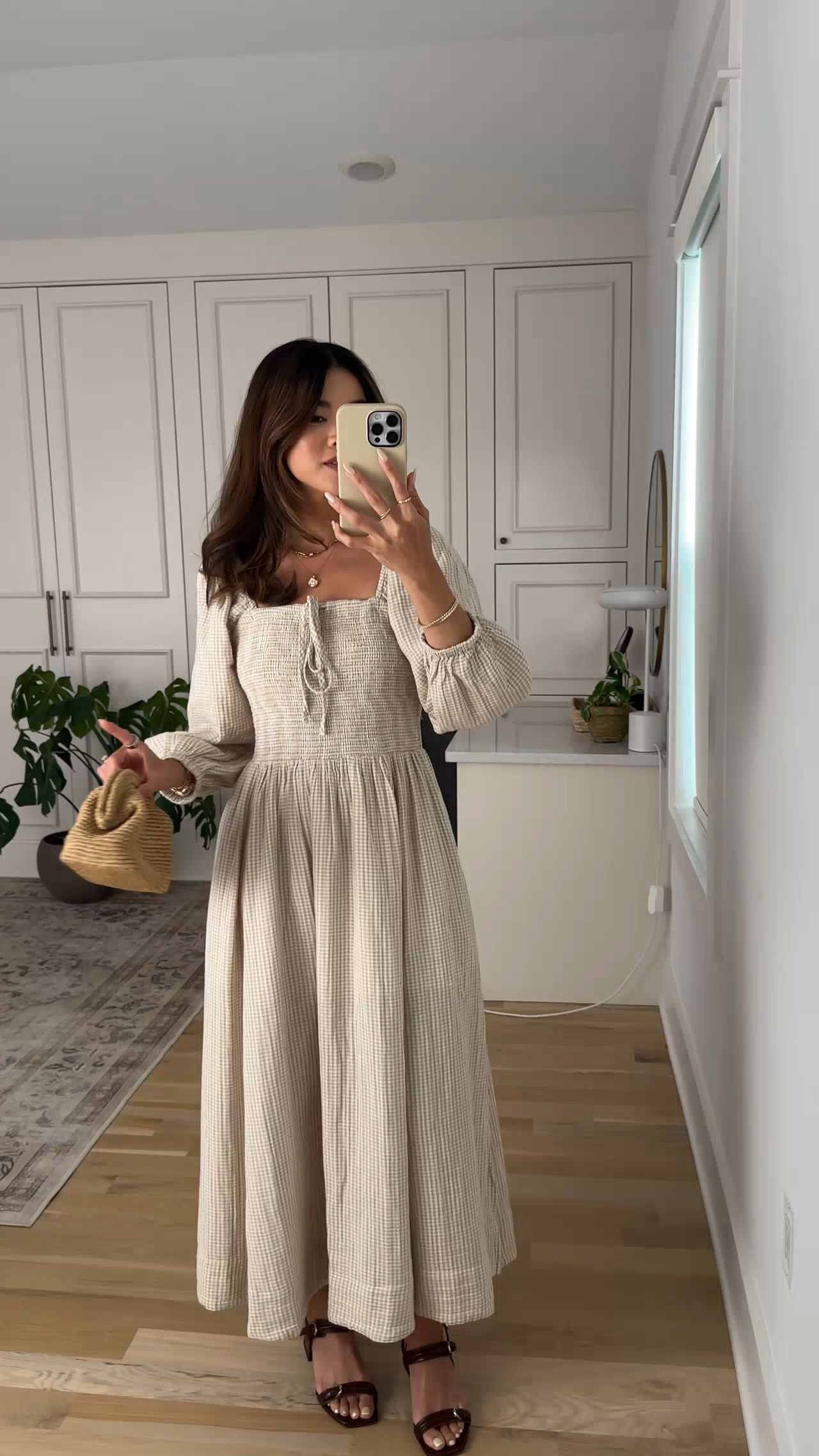 Are you looking for a comfortable dress with pockets? This @Quince 100% cotton dress has it all!

Sizing: 
Quince 100% Organic Cotton Gauze Smocked Square Neck Midi Dress - size XS in Khaki Gingham 

petite fashion, get dressed with me, outfit inspiration, ootd, nashville outfit, Nashville influencer, petite style, vacation style, casual outfits, mom style, petite dress, spring outfits, spring outfit info, spring dress, summer dress, cotton dress, spring outfit idea, heels, summer heels, quince dress, petite friendly dress, 

 

#LTKSeasonal #LTKootd #LTKPetite