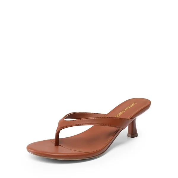 Dreamy Women\u2019s Kitten Heel Thong Sandals | Dream Pairs
