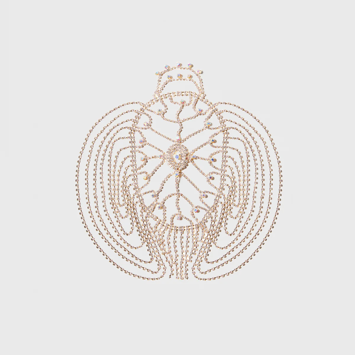 Shop 1920s Headpieces - Rhinestone Cage Headpiece | BABEYOND | BABEYOND