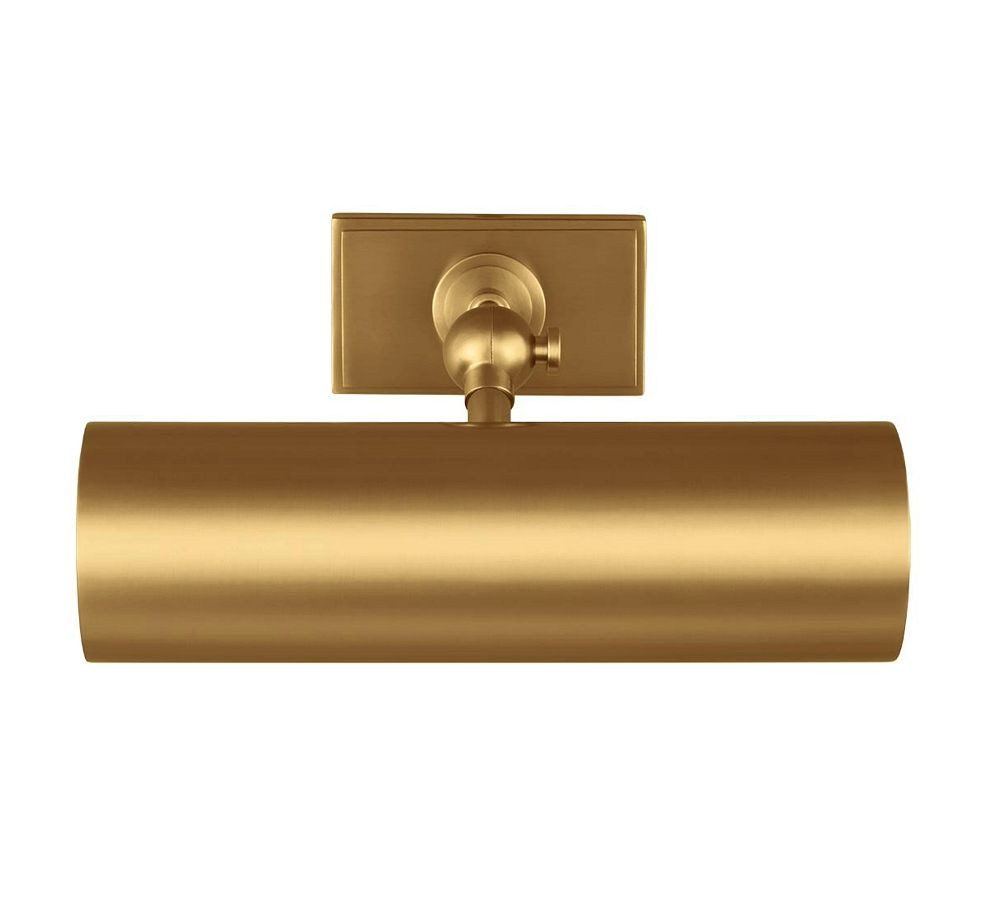 Weston Metal Picture Light, 10""L, Burnished Brass | Pottery Barn (US)
