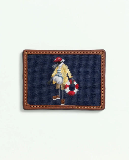 Brooks Brothers Men's Smathers & Branson Cotton Needlepoint Henry Card Case | Brooks Brothers