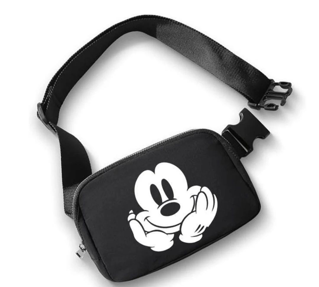 Mickey Face Belt Bag/disney Park Belt Bag/disney Crossbody/disney Park Fanny Pack/disney Cruise B... | Etsy (US)