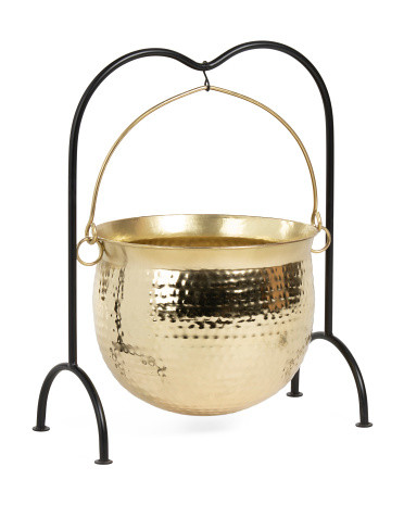 28.5in Hanging Cauldron With Stand | TJ Maxx