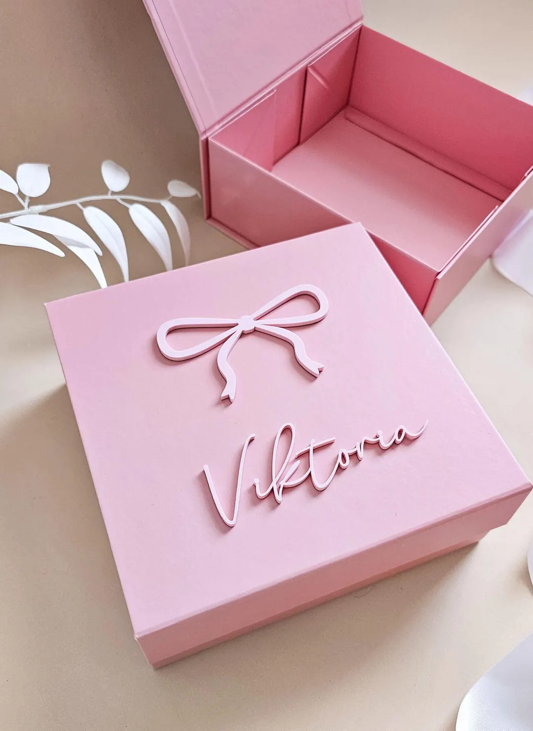 Personalized Magnetic Gift Box Custom Name Keepsake Box Baby Shower Gift Box First Birthday Baby ... | Etsy (US)