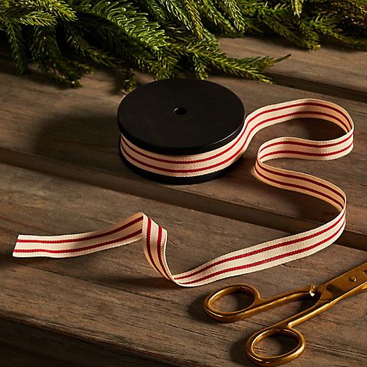 Red Stripe Grosgrain Ribbon | Terrain