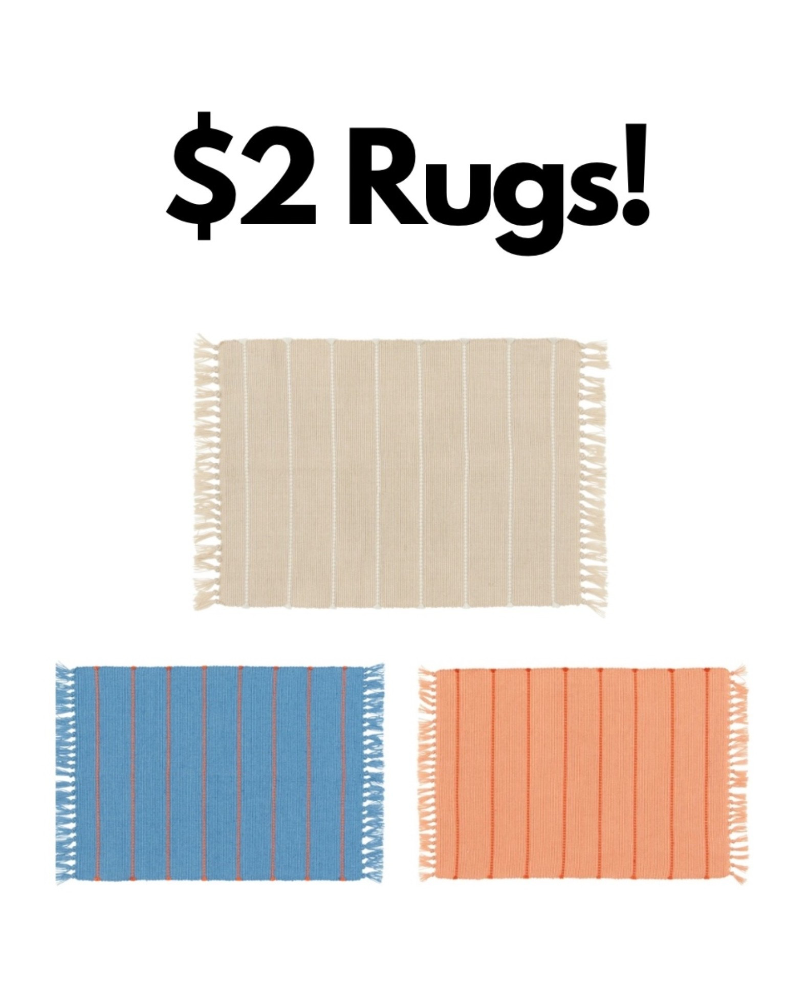 Hurry! These 2x3 rugs are marked down to just $2 on Walmart! Will sell fast!

#LTKHome #LTKSaleAlert #LTKSeasonal
