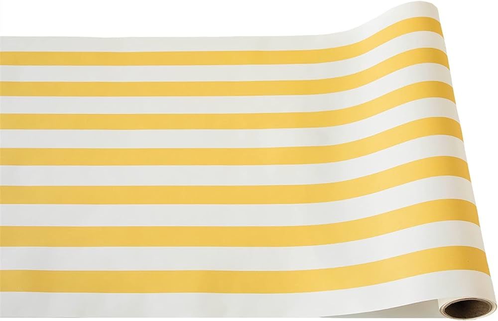 Disposable Marigold Striped Table Runner - Paper Table Runner Roll for Parties or Weddings - Amer... | Amazon (US)