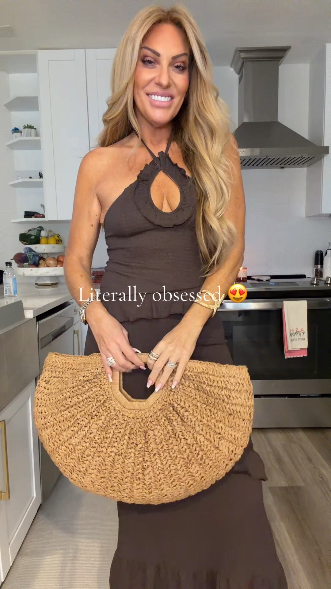 Under $40 Vacation Dress 😍 

Runs true to size. I am wearing a size small, 5’7, 136, 36C. 
Color - Coffee

#LTKSeasonal #LTKMidsize #LTKOver40