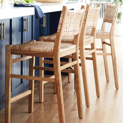 Sullivan Woven Dining Counter Stool | Williams-Sonoma