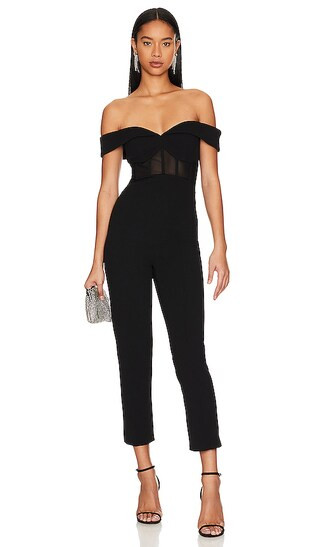 Colby Bonded Jumpsuit | Black Jumpsuit Wedding Guest Jumpsuit Outfit | Jumpsuit Dressy | Jumpsuits | Revolve Clothing (Global)