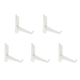 Long White Pegboard Hooks by Simply Tidy® 5ct. | 0.59" x 2.95" x 2.6" | Michaels® | Michaels Stores