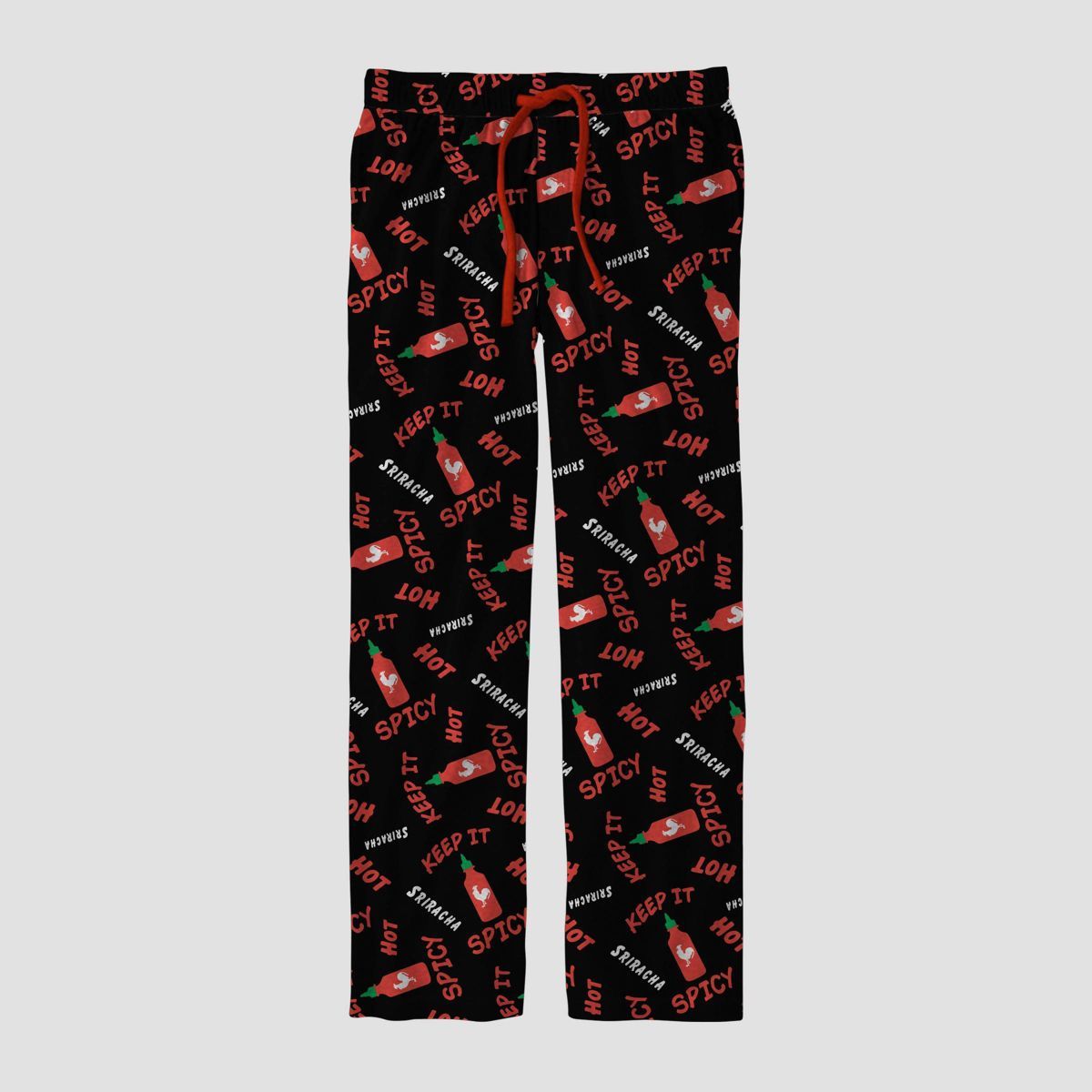 Men's Sriracha Pajama Pants - Black/Red | Target