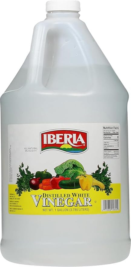 Iberia All Natural Distilled White Vinegar, 1 Gallon - 5% Acidity | Amazon (US)