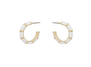 White & Gold Hoops | Wilson Home Decor